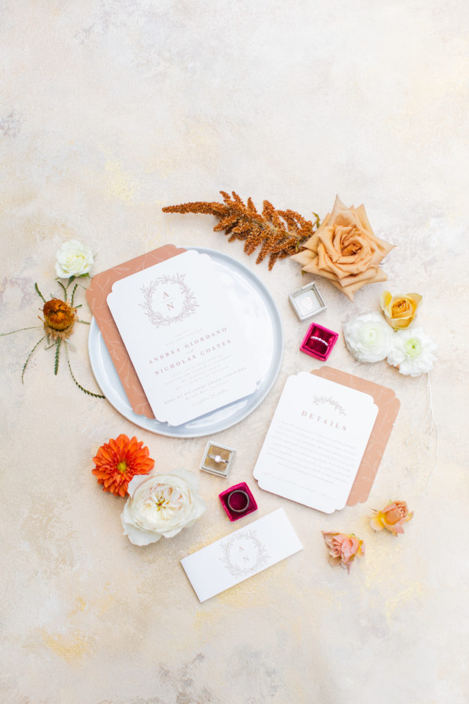 minted wedding invitations - letterpress wedding invitations - fall wedding - Angela Sue Photography