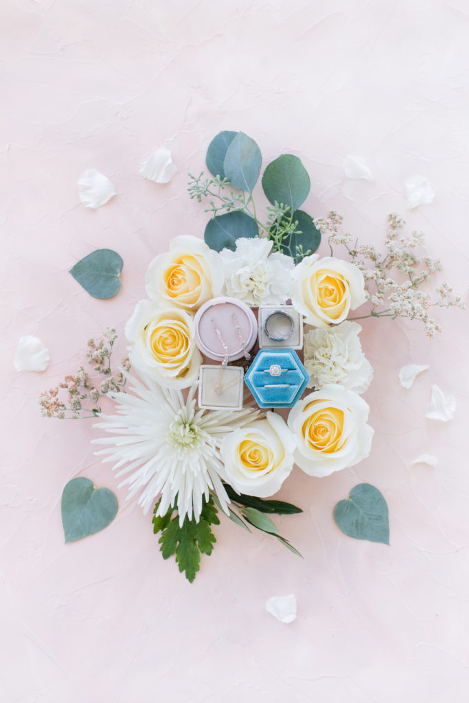 summer wedding color palette - pink and grey - Angela Sue Photography
