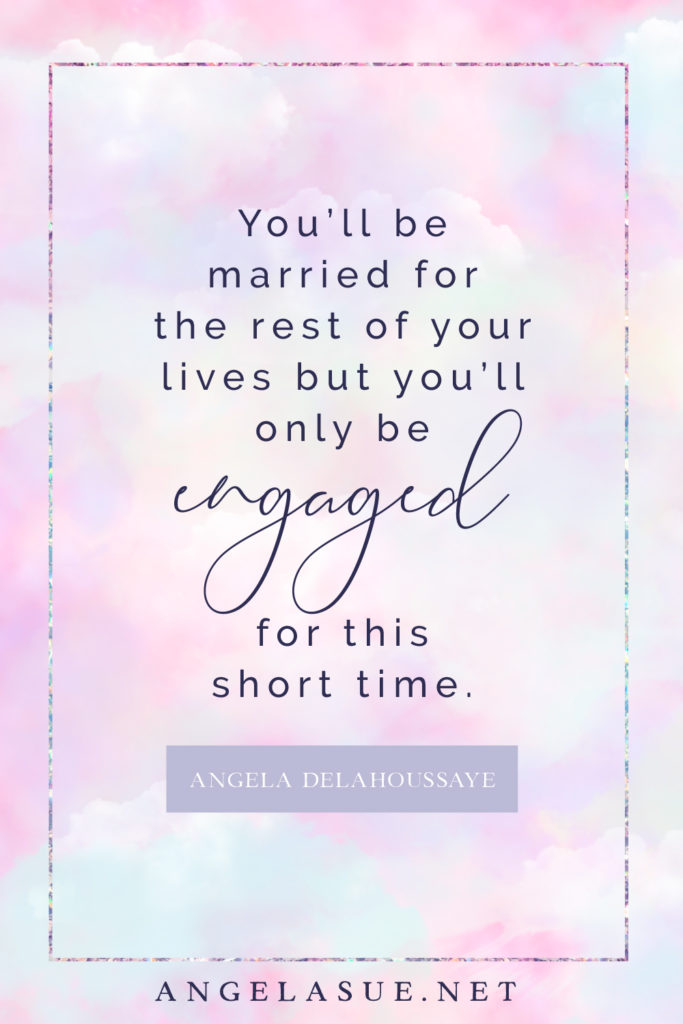 Inspirational quote from wedding photographers - Angela Sue Photography